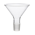 Laboratórny sklenený lievik fi 100 mm, zabrúsenie NZ 19/26, borosilikátové sklo BORO 3.3