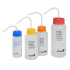 Striekacia fľaša 250 ml DISTILLED WATER, GL45, LDPE VITsafe