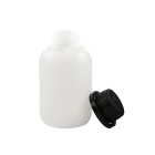 Fľaša HDPE 150 ml s uzáverom s poistkou – čierna, odolná voči chemikáliám, pre laboratóriá a lekárne