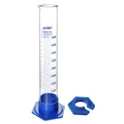 Mérőhenger üveg, 500 ml, B osztály, PP alappal – DIN/ISO 4788