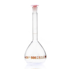Mérőpohár üveg, 500 ml, B osztály, barna skála, csiszolt csatlakozás 19/26