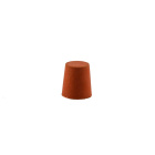 Gumová kužeľová zátka fi 27/21 mm, výška 30 mm - prírodná guma