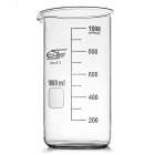 Magas mérőpohár öntőcsőrrel, 800 ml, bórszilikátos üveg (BORO 3.3), magasság 175 mm, átmérő 90 mm, ISO 3819, DIN 12331