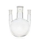 Háromnyakú bank  kerek aljjal, egyenes nyakú, 1000 ml, csiszolások 29/29/29, bórszilikát üveg (BORO 3.3)