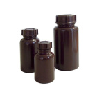 Laboratórna fľaša LDPE 100 ml s uzáverom GL32, hnedá