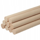 Fából készült rúds 30cm 16mm természetes bükkfa