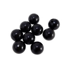 Fa gyöngyök 10 db 20 mm fekete lakkozott