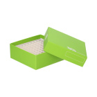 Kartónová krioboxa na skúmavky 100 miest, výška 53 mm, zelená - CryoKING