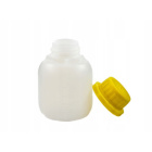 100 ml-es HDPE palack és sárga kupak kupakkal