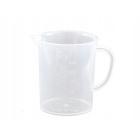 250 ml-es pohár fogantyúval, dombornyomott skálával PP 9 cm