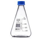 Erlenmeyer-féle lombik 250 ml csavarmenetes záróval, boroszilikát üveg BORO 3.3
