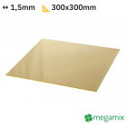 Sárgaréz lap 300x300x1,5mm
