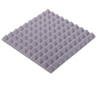 Akusztikus panel világosszürke PIRAMIS 50×50 cm vastagság 5 cm