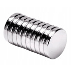 Erős neodímium mágnes hengeres 10x1mm 10db