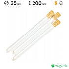 Üveg kémcsövek 120mm átmérőjű 13mm 10db