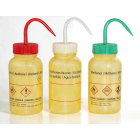 Permetező palack LDPE 250 ml DESTILLÁLT VÍZ nyomtatással, széles nyak GL40 - sárga