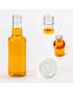 Üveg palack 200ml 17cm MONOPOL