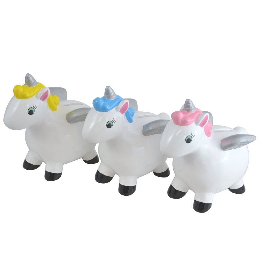 Kerámia malacpersely Unicorn különböző színekben