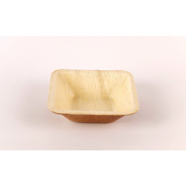 Préselt pálmalevélből készült tál 10x10x3cm bio omegamix.hu