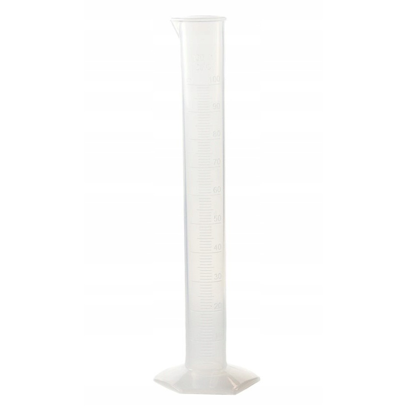 fokmérő henger PP 100ml dombornyomott kalibrált üveg megamix.sk