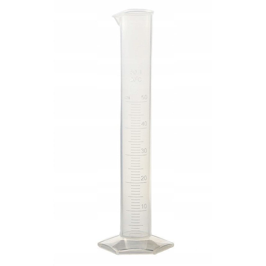 mérőhenger PP 50ml dombornyomott skála mérce megamix.sk
