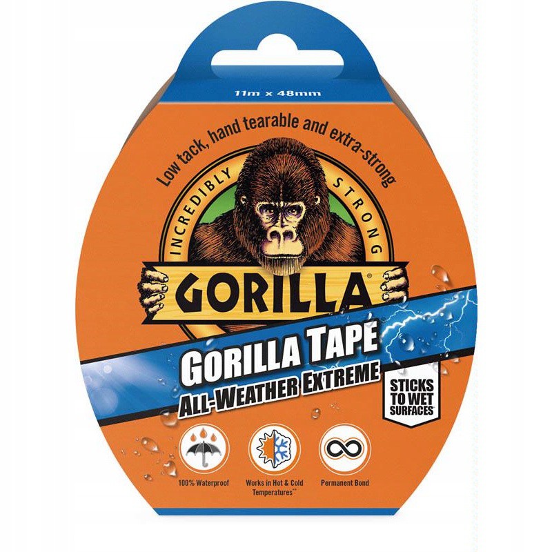 Javító ragasztószalag vízálló 11m 48mm Gorilla All-Weather Extreme omegamix.hu