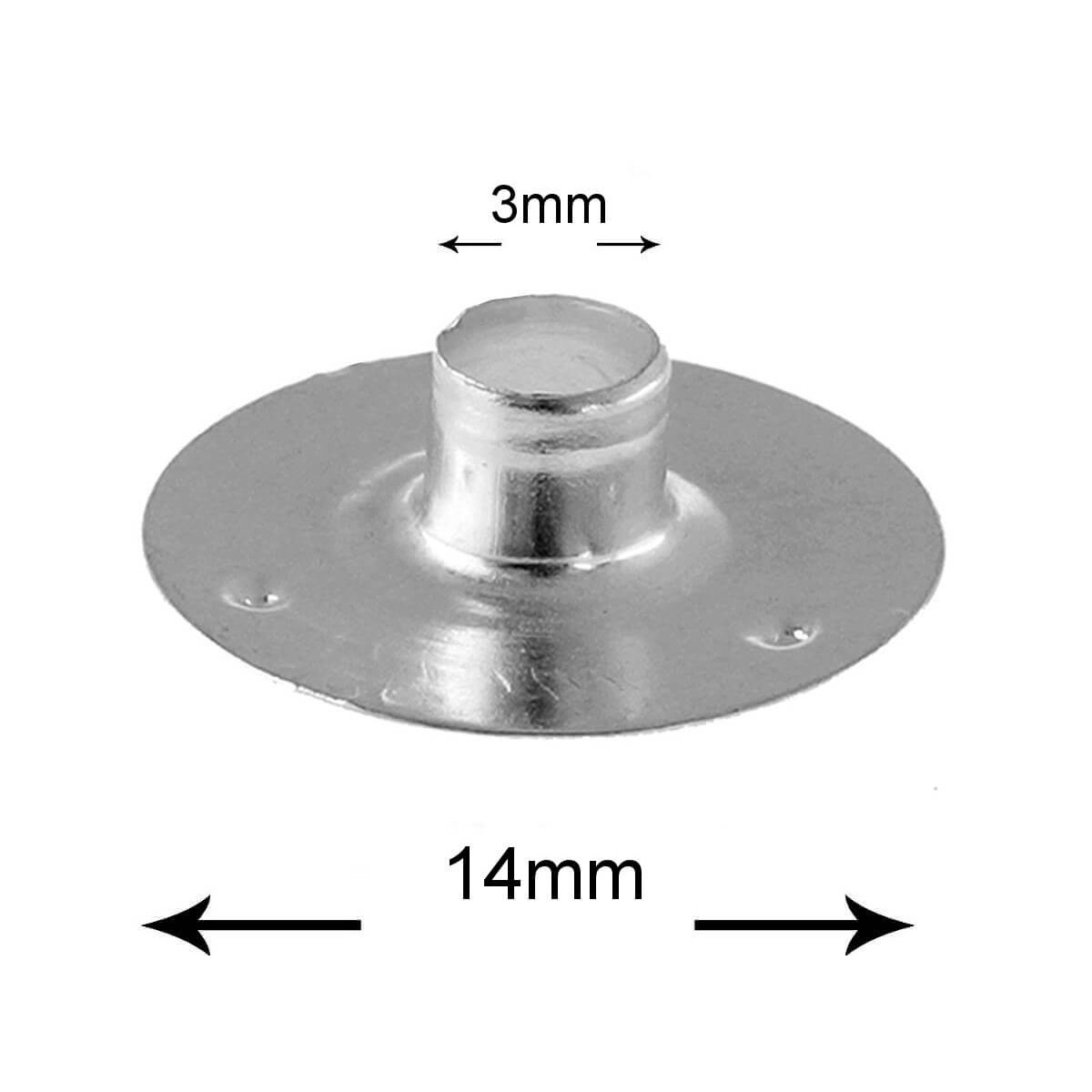 Bádoglapok kanóclemezhez gyertyákhoz 14mm / 3mm 100db omegamix.hu