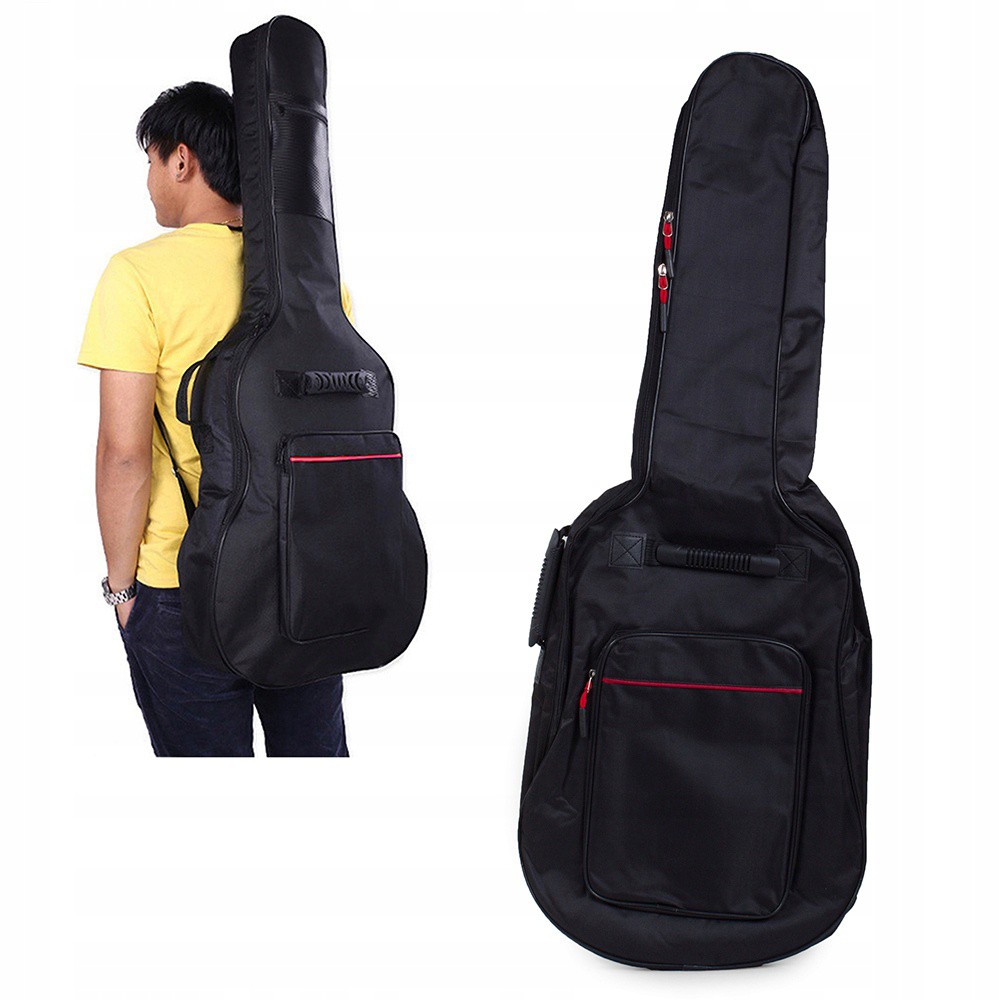 Poliészter gitártok 107x42x13 cm fekete megamix.sk