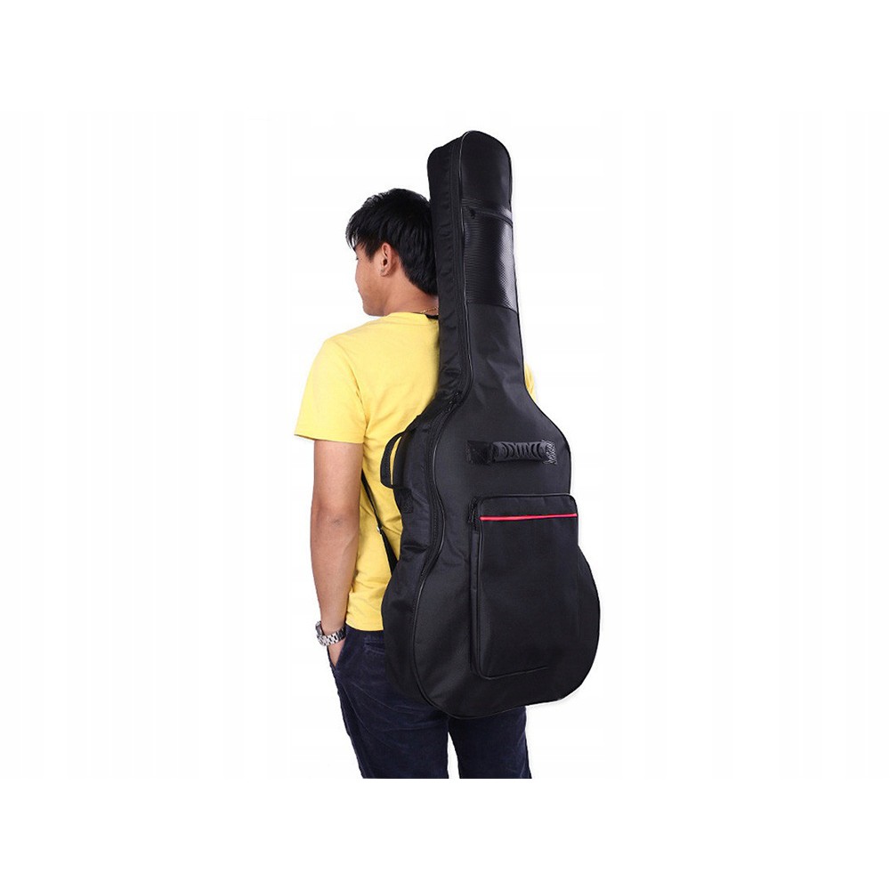 Poliészter gitártok 107x42x13 cm fekete megamix.sk