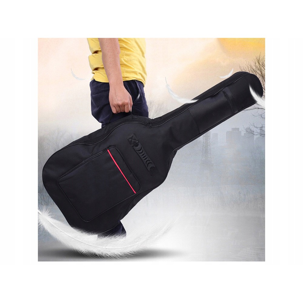 Poliészter gitártok 107x42x13 cm fekete megamix.sk