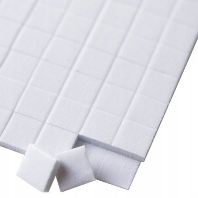 Öntapadó hab fehér 3D 100 db 15x15mm kocka megamix.sk