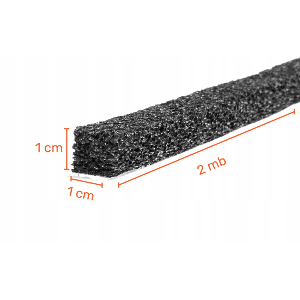 Öntapadó ajtótömítés 10mm 1x200cm U10s omegamix.hu