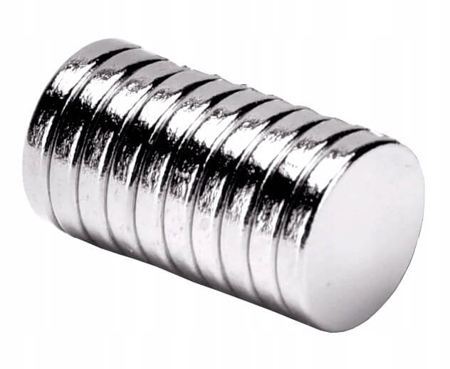 erős neodímium mágnes hengeres 10x1mm 10db megamix.sk