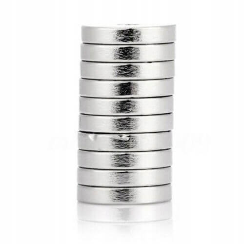 erős neodímium mágnes hengeres 10x1mm 10db megamix.sk