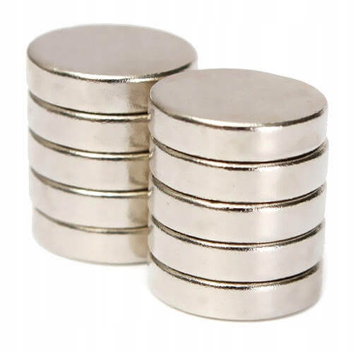 erős neodímium mágnes hengeres 10x1mm 10db megamix.sk