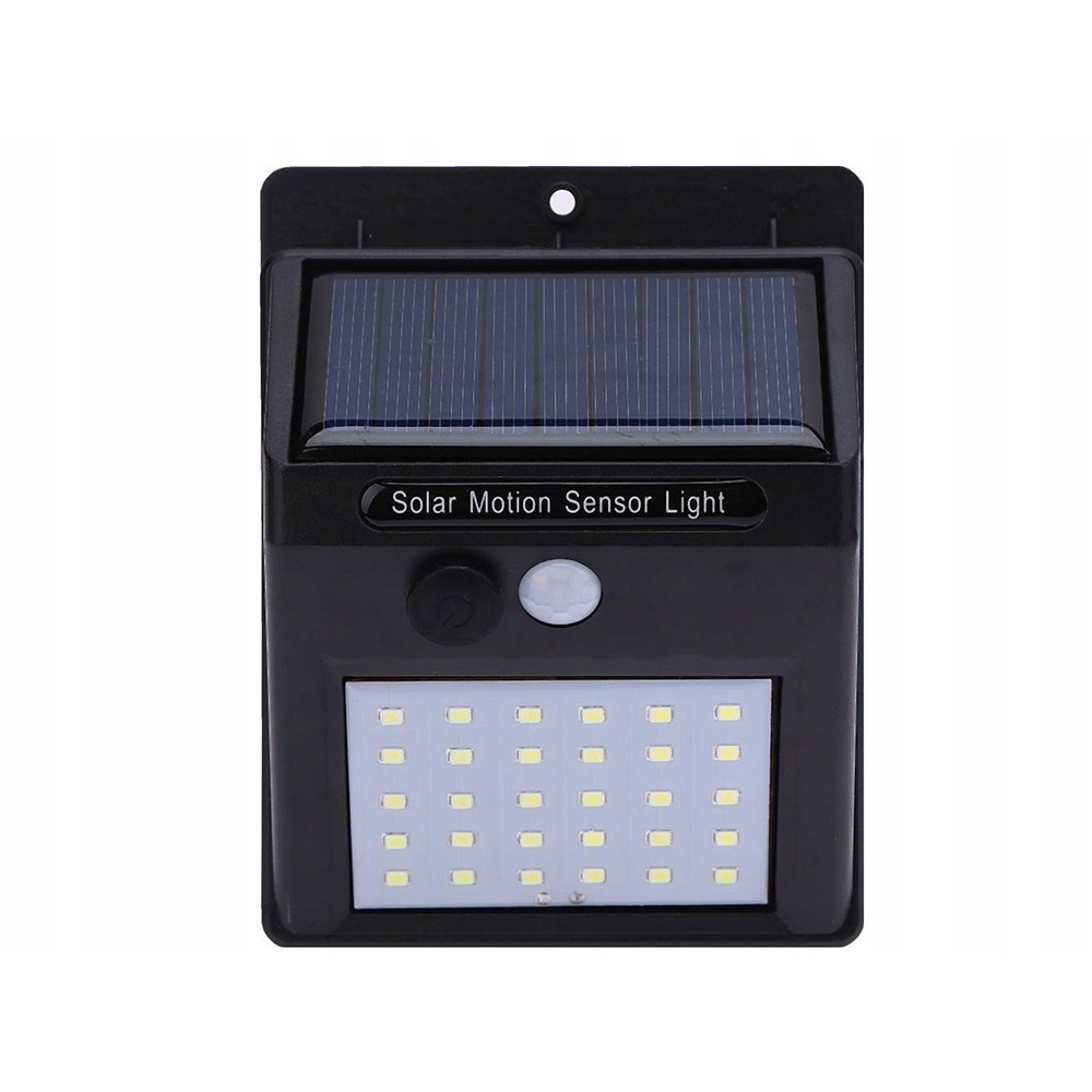 Napelemes lámpa 30 SMD LED mozgásérzékelővel 12x9x5cm megamix.sk