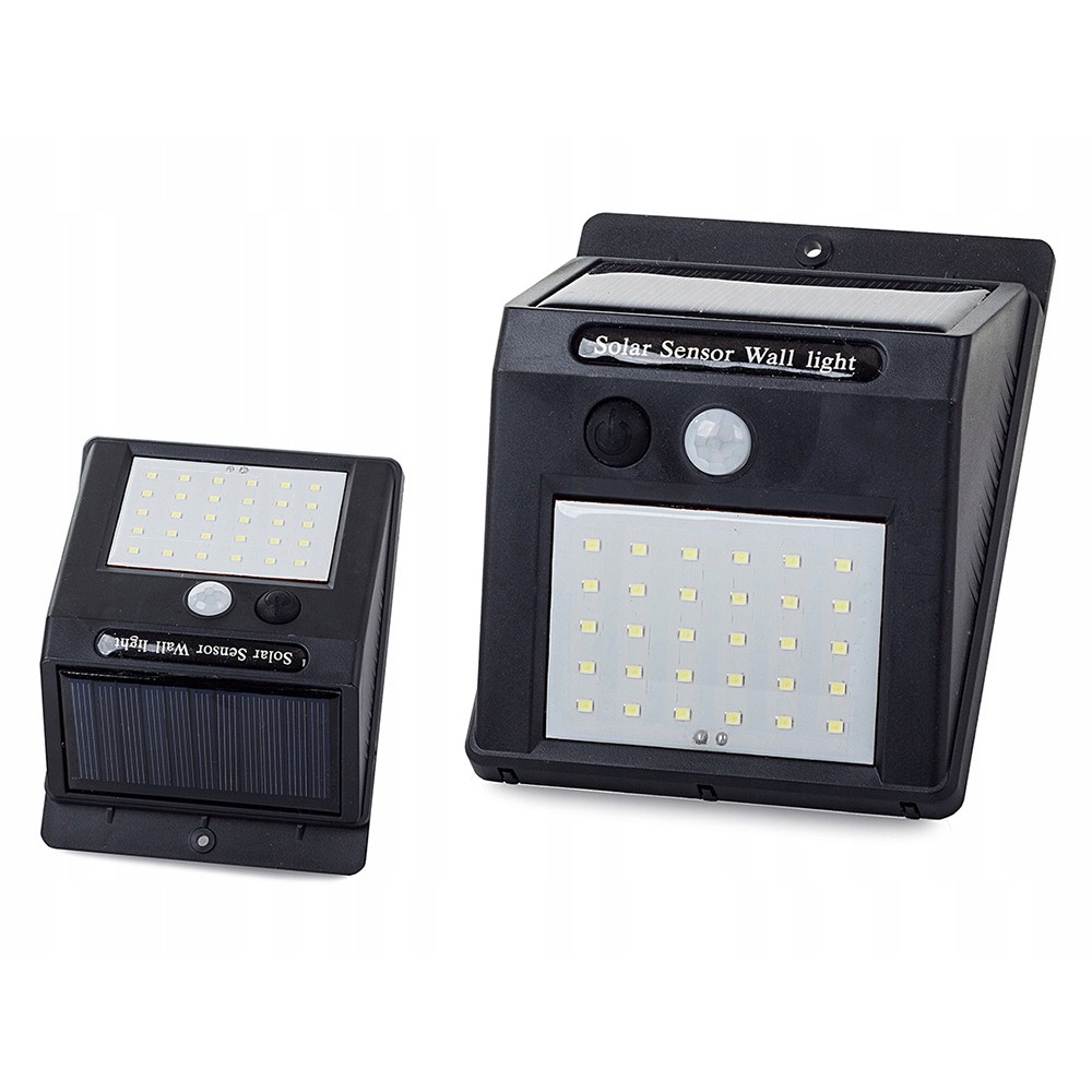 Napelemes lámpa 30 SMD LED mozgásérzékelővel 12x9x5cm megamix.sk