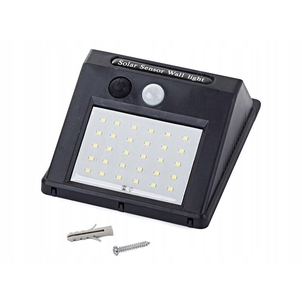 Napelemes lámpa 30 SMD LED mozgásérzékelővel 12x9x5cm megamix.sk