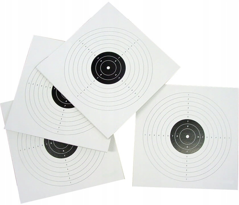 Sportlövészeti célpontok 50 db papírcél 14x14cm megamix.sk